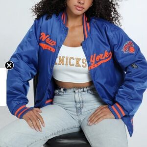 Mitchell & Ness Lightweight Satin Jacket New York Knicks women’s size M